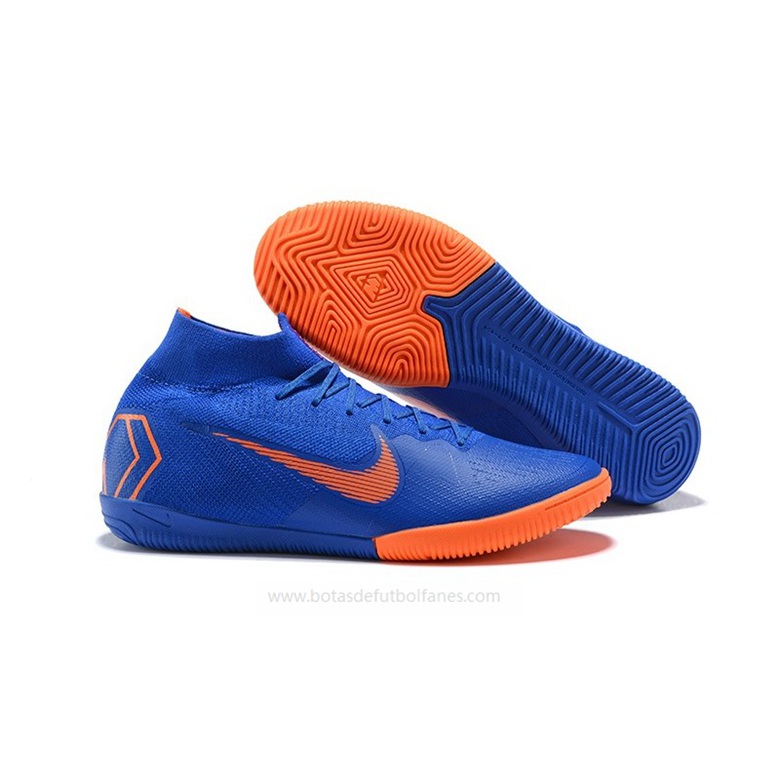 Nike Mercurial SuperflyX Elite IC Hombres Azul Naranja